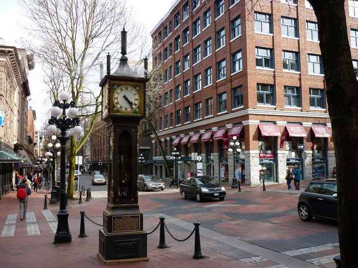 Chiếc đồng hồ chạy bằng hơi nước trong phố cổ Gastown