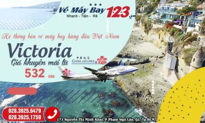 Vé máy bay China Airlines đi Victoria - Vé máy bay Canada giá rẻ