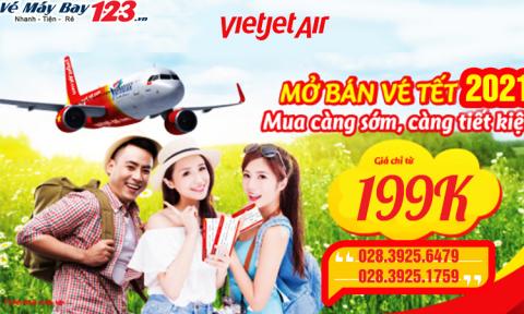 Khuyến mãi vé máy bay Tết 2021 Vietjet Air từ 199.000 đồng