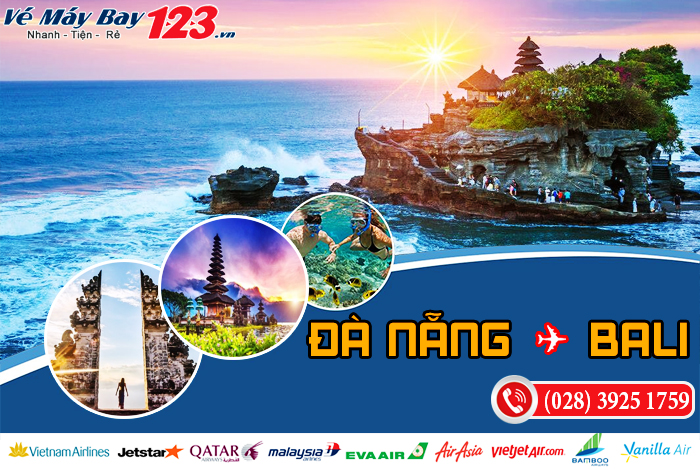Vé máy bay từ Đà Nẵng đi Bali giá rẻ