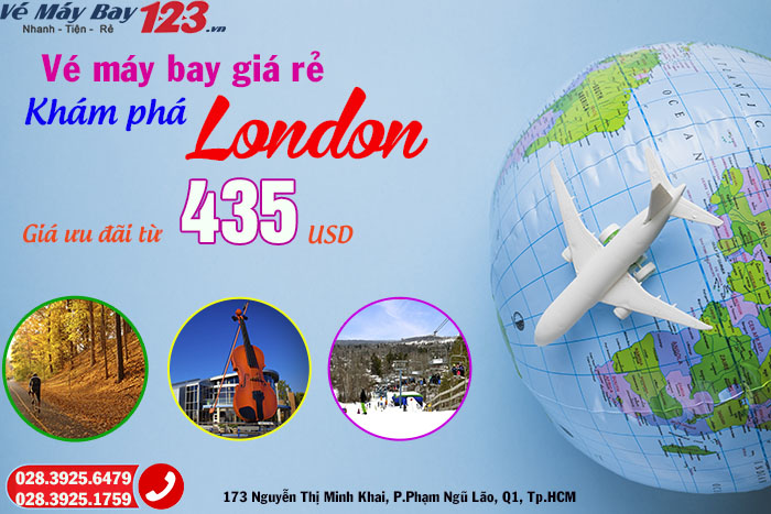 Vé máy bay đi London – Canada giá rẻ nhất