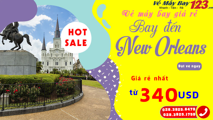 Vé máy bay giá rẻ đi New Orleans – Louisiana