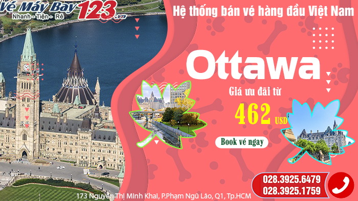 Vé máy bay Korean Air đi Ottawa
