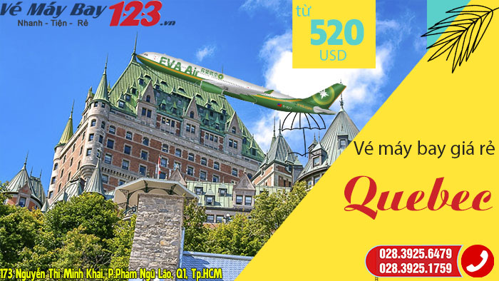 Vé máy bay EVA Air giá rẻ đi Quebec