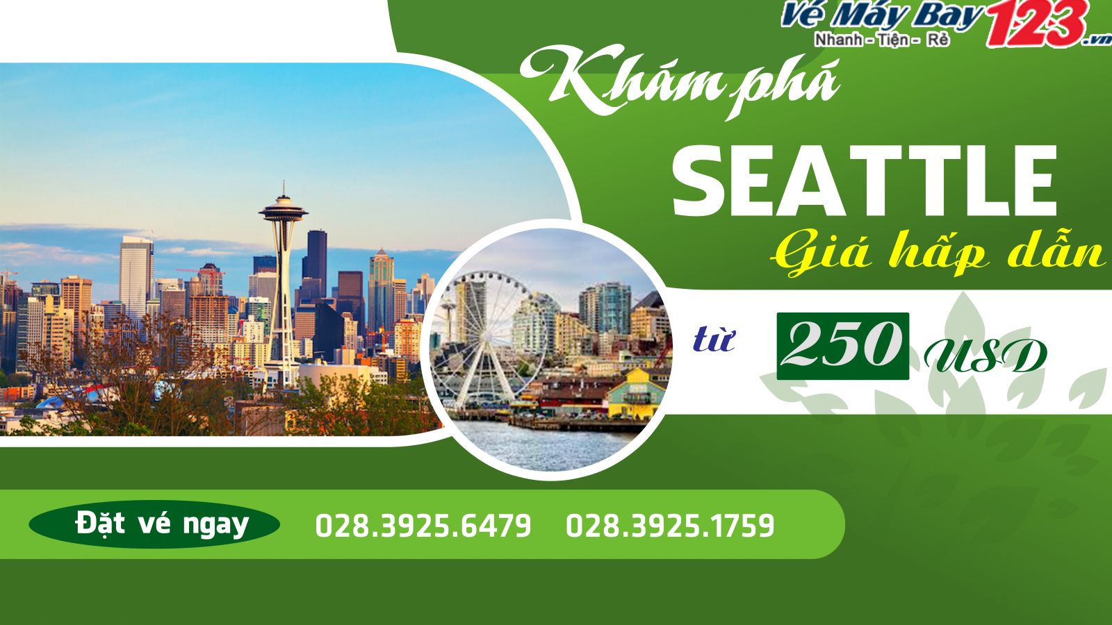 Vé máy bay đi Seattle – Washington giá rẻ
