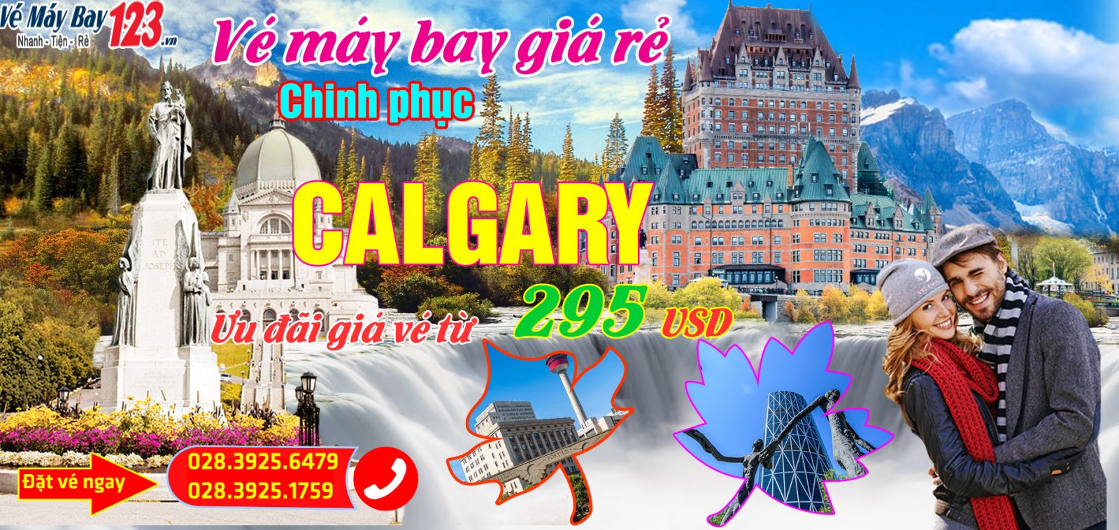 Vé máy bay giá rẻ đi Calgary - Canada
