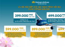 Vé máy bay nội địa Vietnam Airlines chỉ từ 199.000 VNĐ