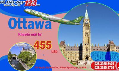 Vé máy bay EVA Air đi Ottawa - Đặt vé máy bay đi Canada